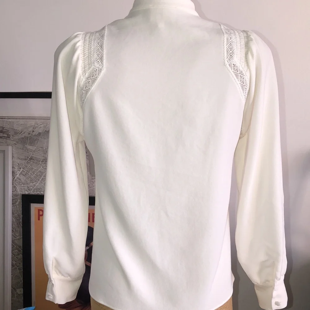 SEZANE Cream-white shirt Size 36 - Picture 9 of 11